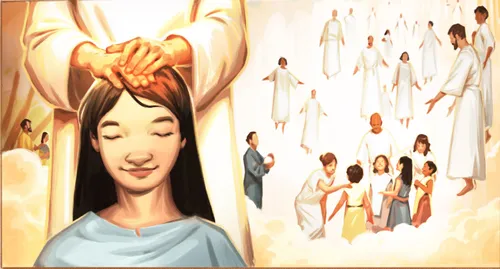 Jesus blessing children