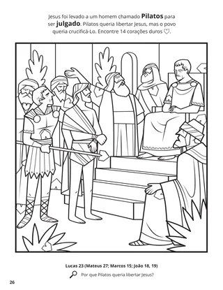 Jesus’s Trial before Pilate coloring page