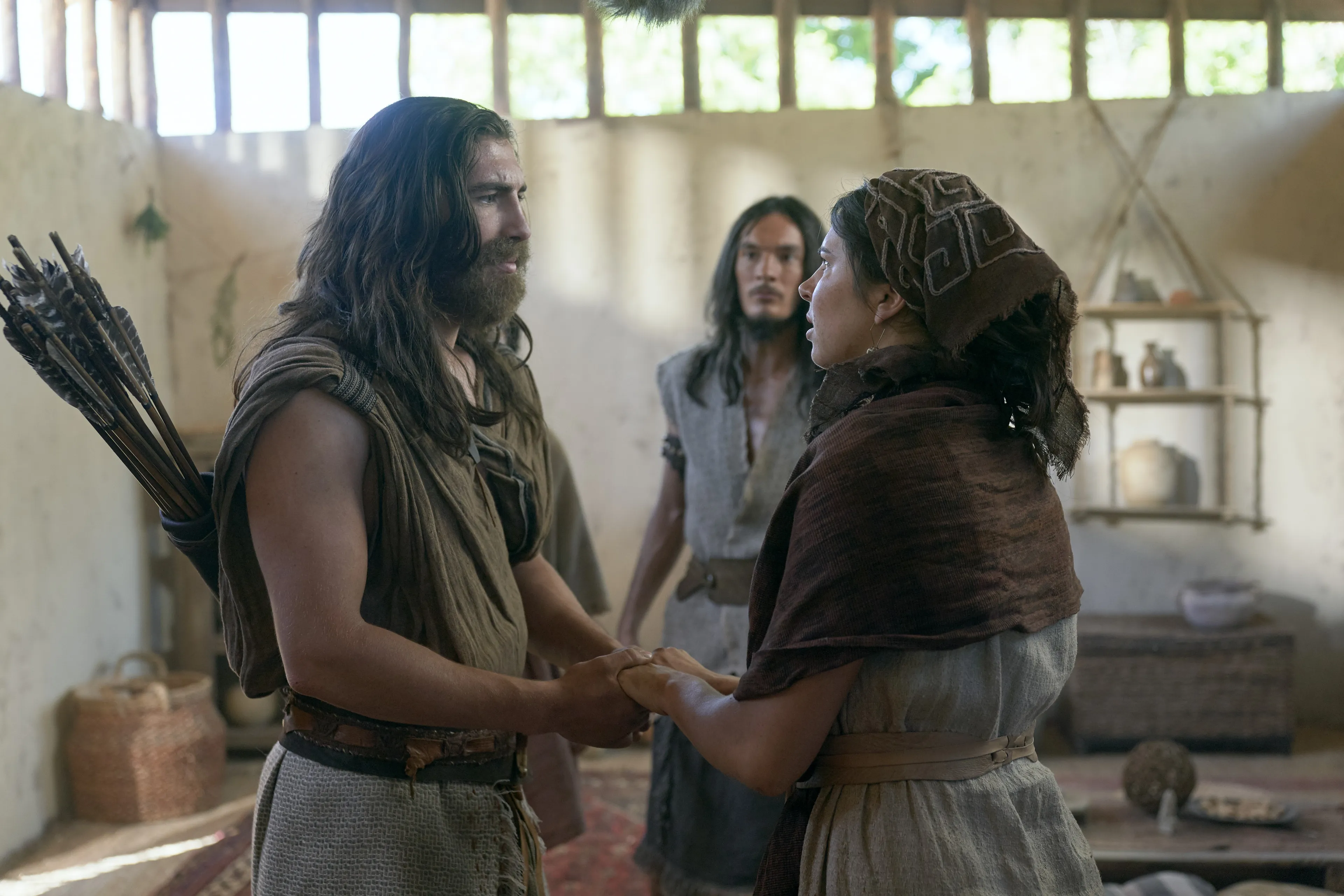 Nephi explains to his family Laman and Lemuel's plot to murder him.