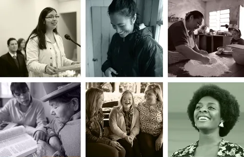 photos of women in various settings