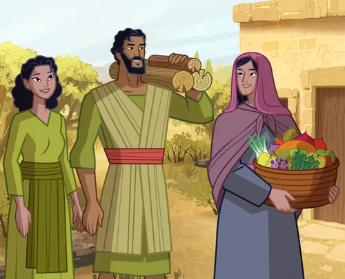 Mary, Martha, and Lazarus.