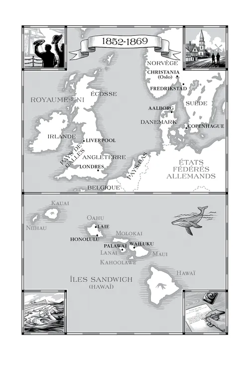 carte des missions d’Europe et des îles