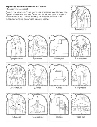 страница с материали за дейности: Символът на вярата