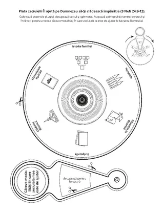 Pagină cu activități: Plătirea zeciuielii clădește împărăția lui Dumnezeu