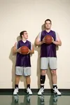 Two basketball players