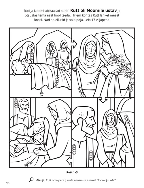 Ruth and Naomi coloring page