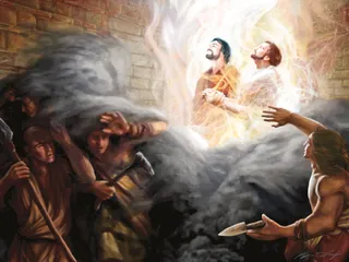 Néphi et Léhi en prison