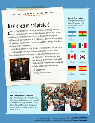 Primary children in Ghana holding up Friend magazines