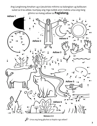 The Creation coloring page