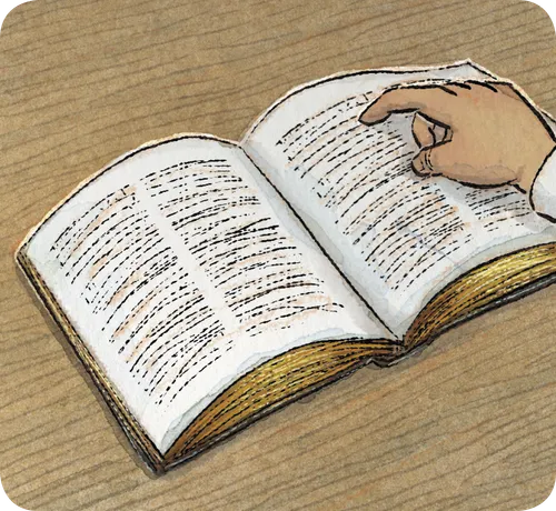 Illustrations of scenes from the New Testament.