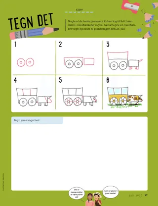 drawing activity of covered wagon