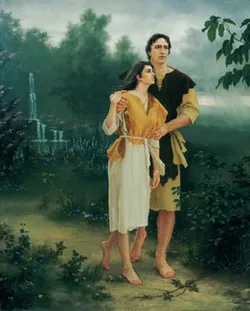 På vej ud af Edens have