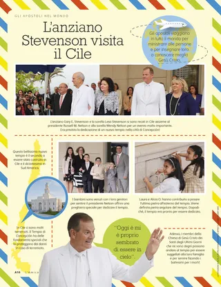 Elder Stevenson Visits Chile