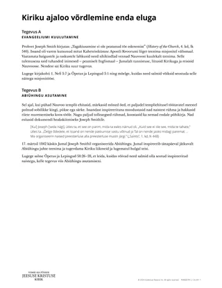 Kiriku ajaloo võrdlemine enda eluga