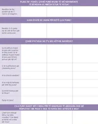 faqja e planit të punës