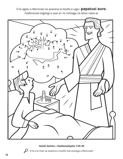 Itulau valivali o Moronae o loo faaali atu ia Iosefa Samita i lona potumoe