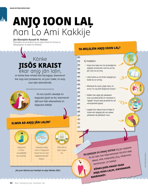 Anjo̧ Ioon laļ n̄an Lo Ami Kakkije