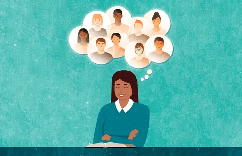 woman praying for others