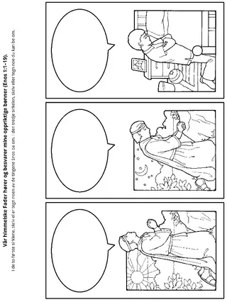 aktivitetsside: Jeg kan be til min himmelske Fader