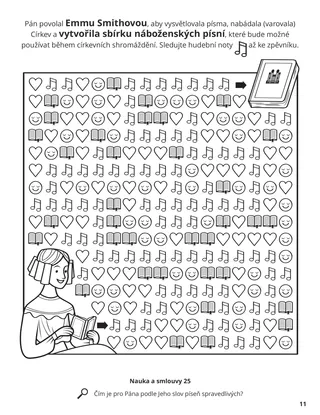 Emma Smith Gathered Hymns coloring page