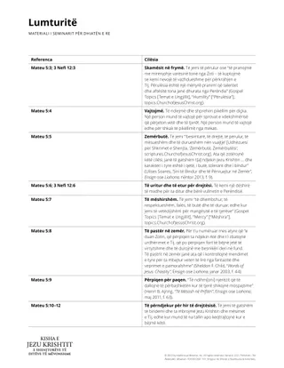 The Beatitudes handout