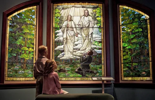 children looking at First Vision image