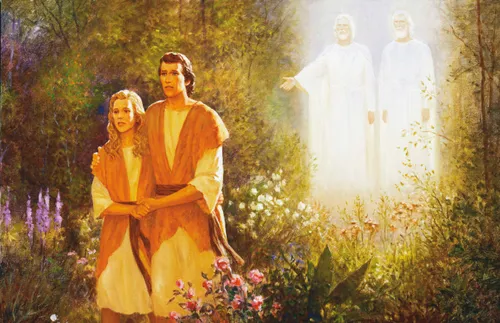 Adam and Eve leaving the Garden of Eden