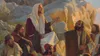Jesus teaching a group of people
