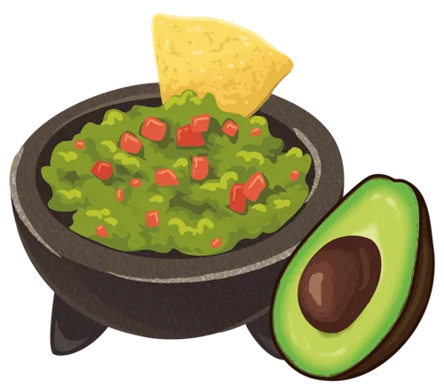 chips and guacamole dip