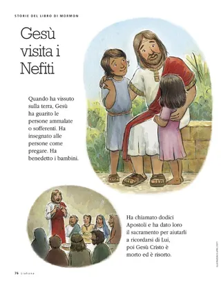 Jesus visits the Nephites