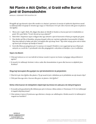 Heavenly Father’s plan.