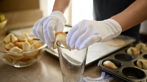 Folding a fortune cookie