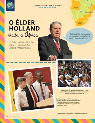 pictures of Elder Holland visiting countries in Africa