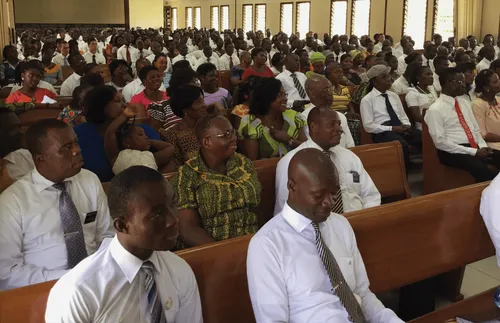 Congregation in Takoradi, Ghana