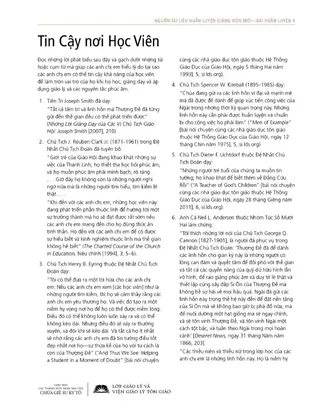 giấy phát tay, Tin Cậy vào Học Viên