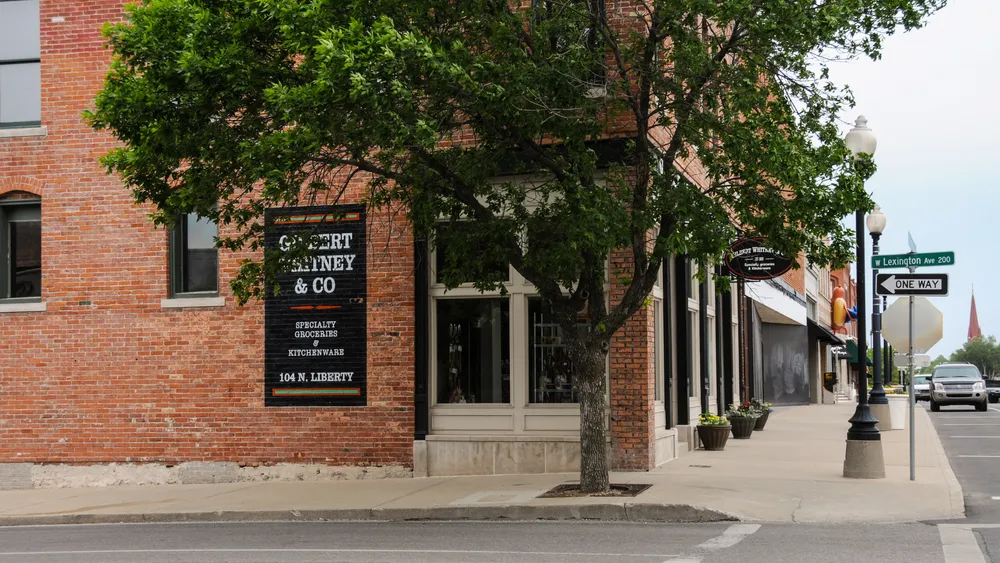Gilbert and Whitney Store site located in Independence, Missouri.