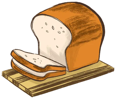 A sliced loaf of bread