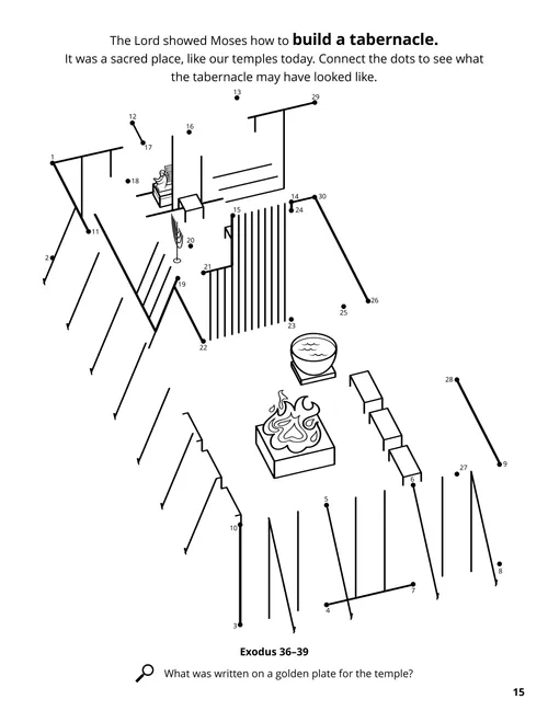 The Tabernacle coloring page