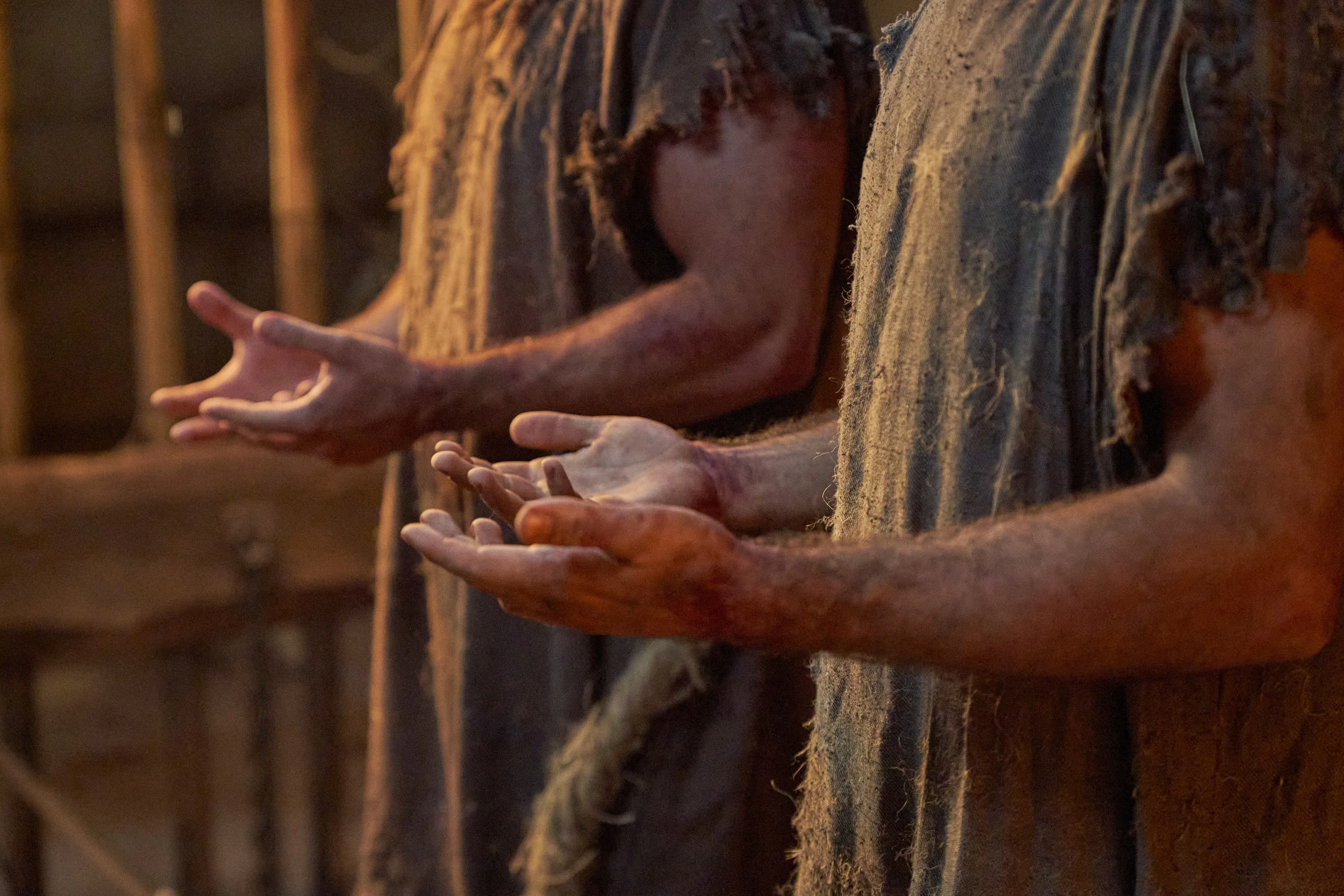 Alma the Younger and Amulek are freed from their bonds in prison in the city of Ammonihah.