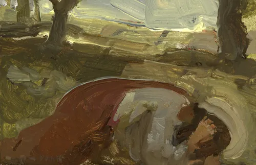 Savior in Gethsemane painting