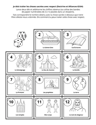 page d’activité pour les enfants