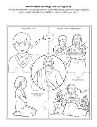 tegevusleht: ma saan otsida Issandat ja hüüda Tema poole