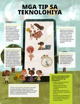 pictures of kids playing outside and on a phone screen