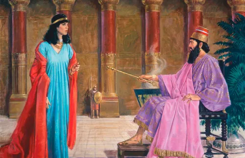 Esther approaching the king