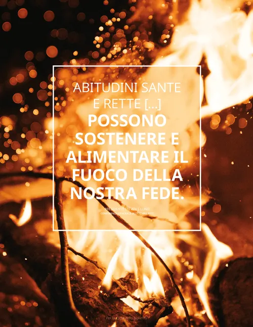 citazione nel poster del presidente Lund