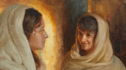 Mary and Elisabeth talking