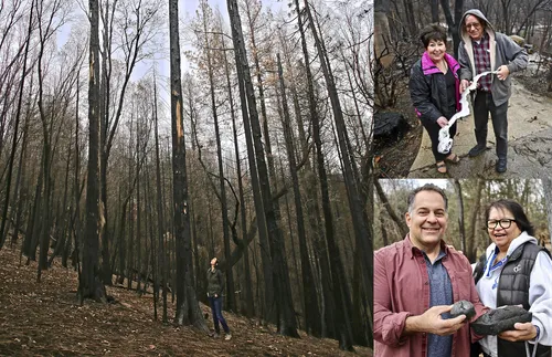 pictures showing aftermath of Califoria fire