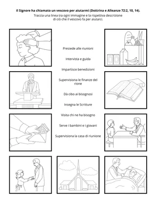 pagina delle attività per i bambini