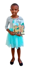 girl holding copy of the Friend magazine