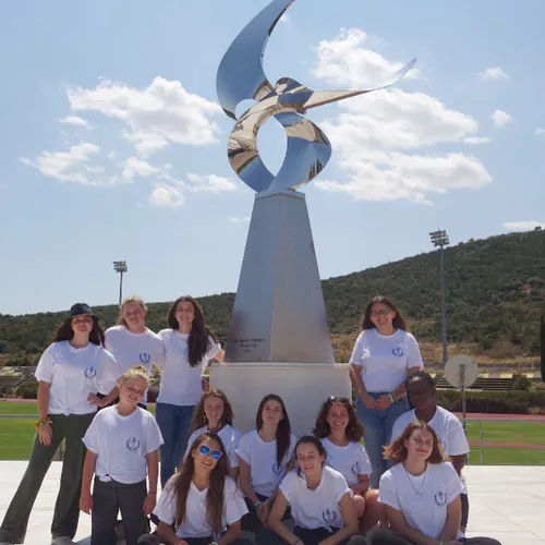 young women at Marathon Greece
